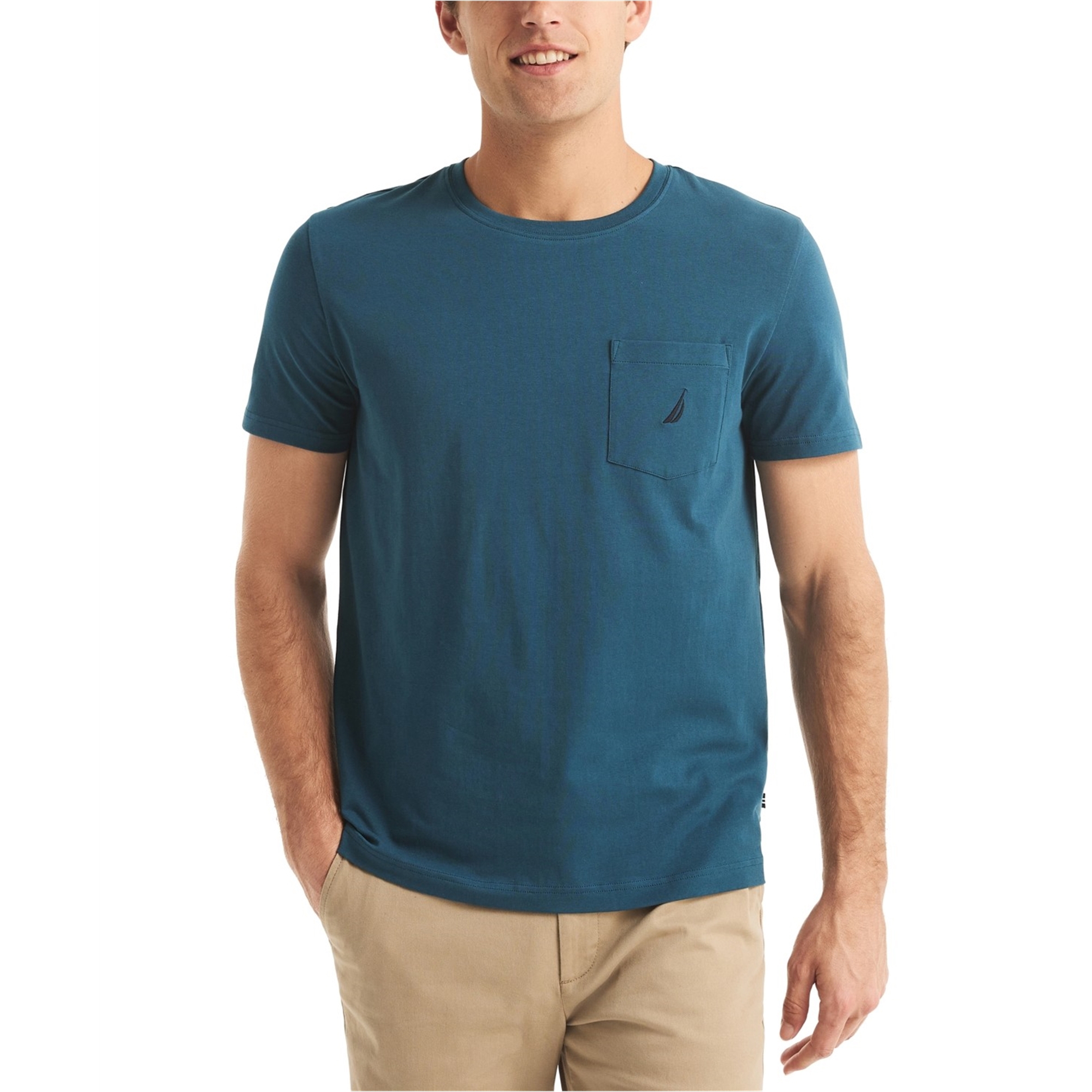 Nautica Mens Active Stretch Basic T-Shirt, Blue, XX-Large